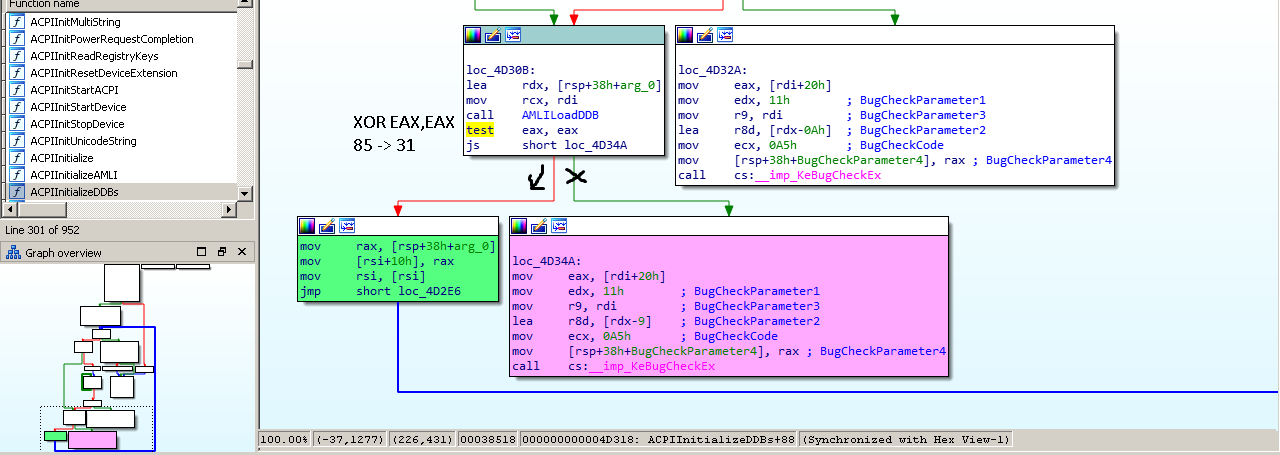 x64ACPIInitialize DDB