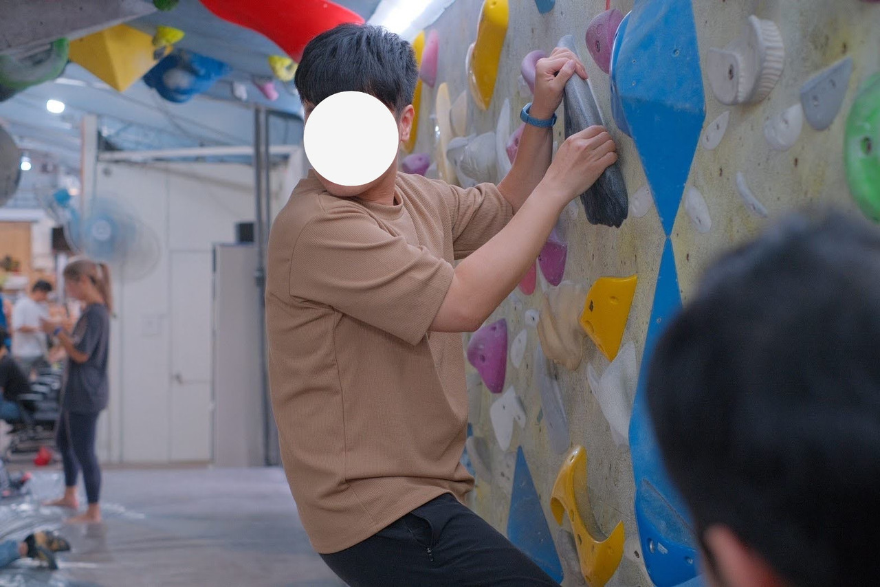 喜歡運動 去抱石