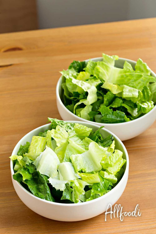 How to cut lettuce for a salad