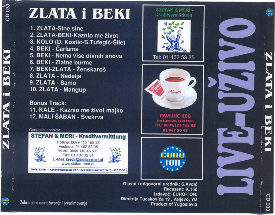 Zlata I Beki - Sine Sine - Zadnja