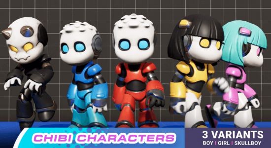 Unreal Engine Marketplace - Chibi Characters (4.2x)