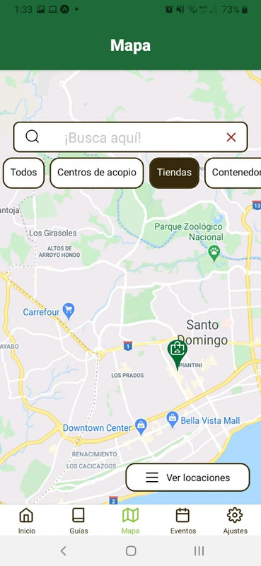 Filtro tiendas