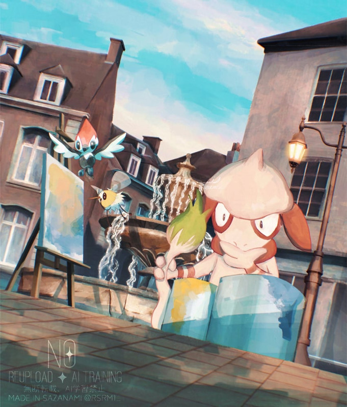 cutiefly-smeargle-and-pikipek-pokemon-dr