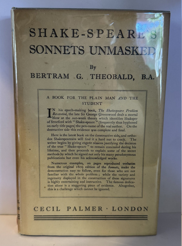 Shake-Speare's Sonnets Unmasked