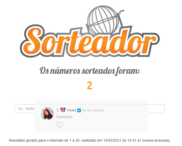 sorteio