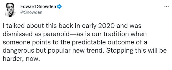 Edward Snowden Twitter