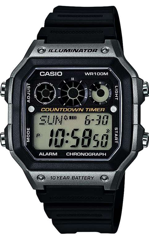 Amazon: Reloj Casio Digital Illuminator para Hombres 45mm 
