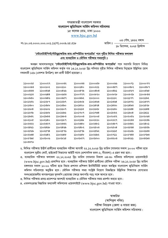 BJSC-Secretariat-Exam-Result-2025-PDF-1