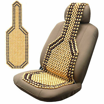 Wooden Bead Car Van Taxi Front Seat Cover Cushion Classic Beaded Design Uk Wooden Bead Car Van Taxi Front Seat, Classic Car Seat Covers Uk