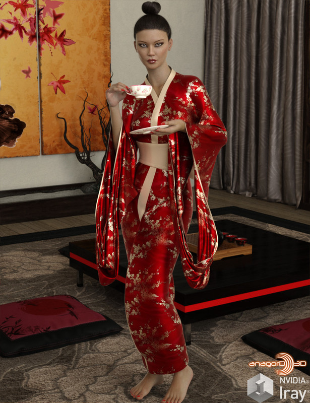 VERSUS - dForce Kimono for G8F VERSUS - dForce Kimono for G8F