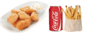 Menú Nuguets 6 Uds.)