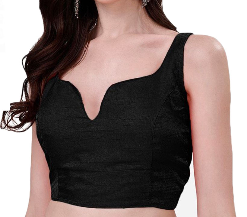 Way2Like Saree Blouse Stylish Padded V-Neck Indian Bollywood Style Saree Choli