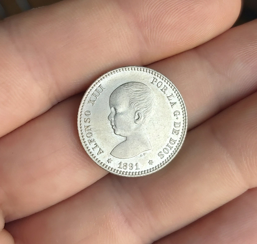 1 peseta 1891. Alfonso XIII 20200321-124523