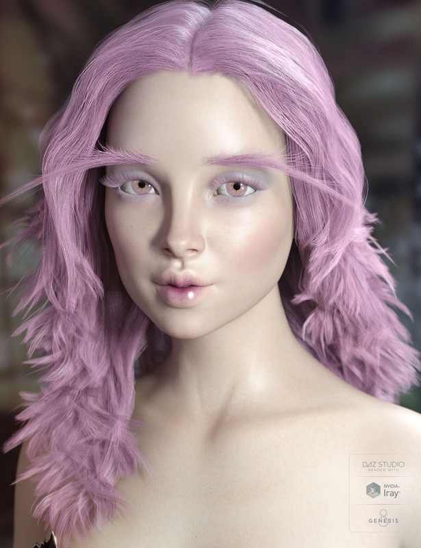 Addison Hair and Brows for Genesis 3 & 8 Female(s) Repost