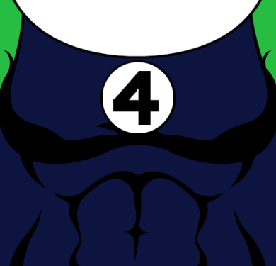 She Hulk FF Chest Decal Sized
