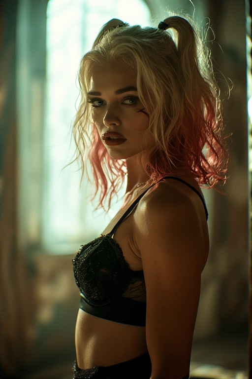 Harley-Quinn-in-black-Gothic-u-20