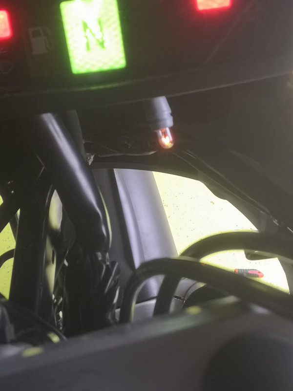 4 Lower light turns on when