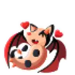 Bat Dragon Cuddle Animated Sticker