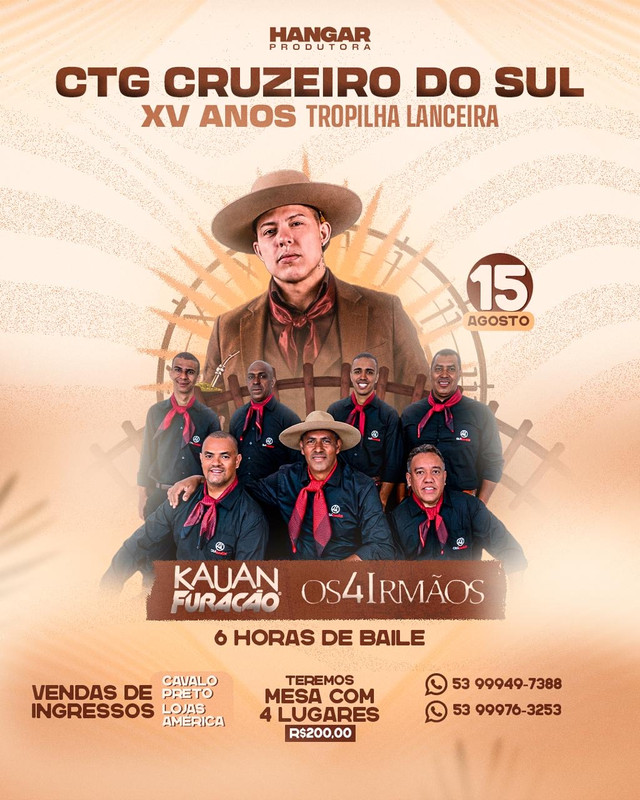 XV ANOS TROPILHA LANCEIRA