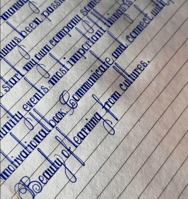Letra depois do curso