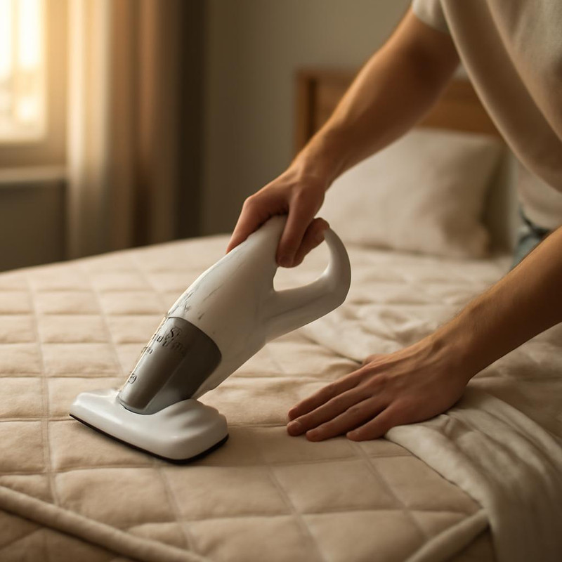 Уборка спальни: чистка матраса и постельного белья