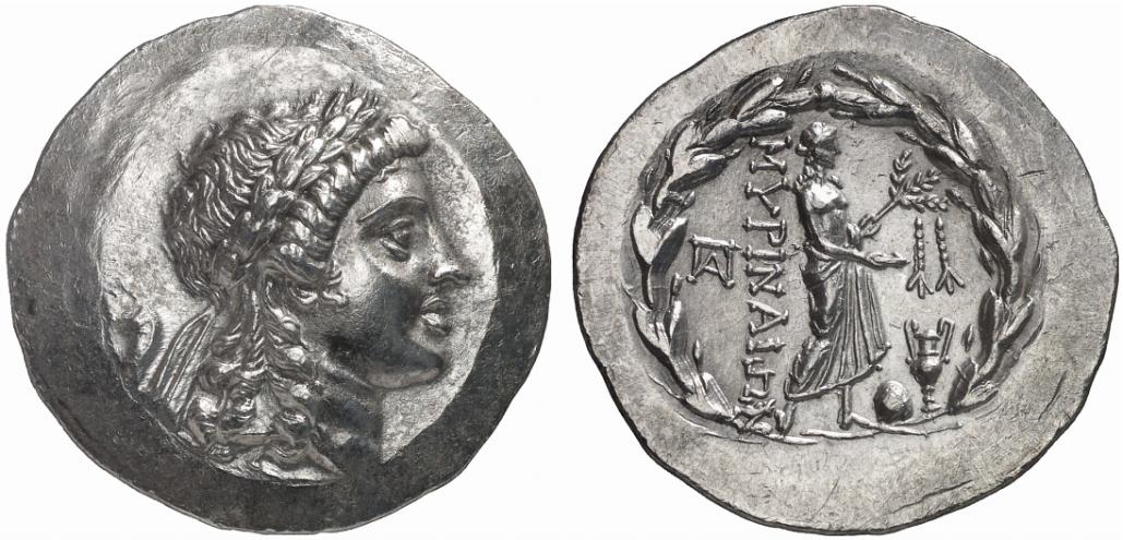 Tetradracma. Mirina (Aeolis, Misia). Reino de Pérgamo. 155-145 a.C. 373559