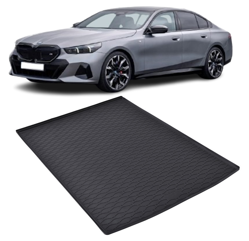 Tavita auto BMW Seria 5 Sedan 2024-prezent, protectie portbagaj, Cri-Flo, din cauciuc 100%, compatibil cu autoturismul BMW Seria 5 Sedan