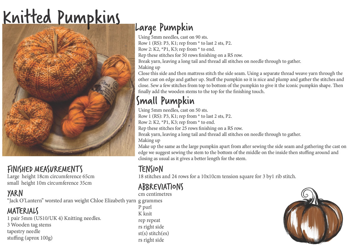 Knitted Pumkin Pattern Postimages