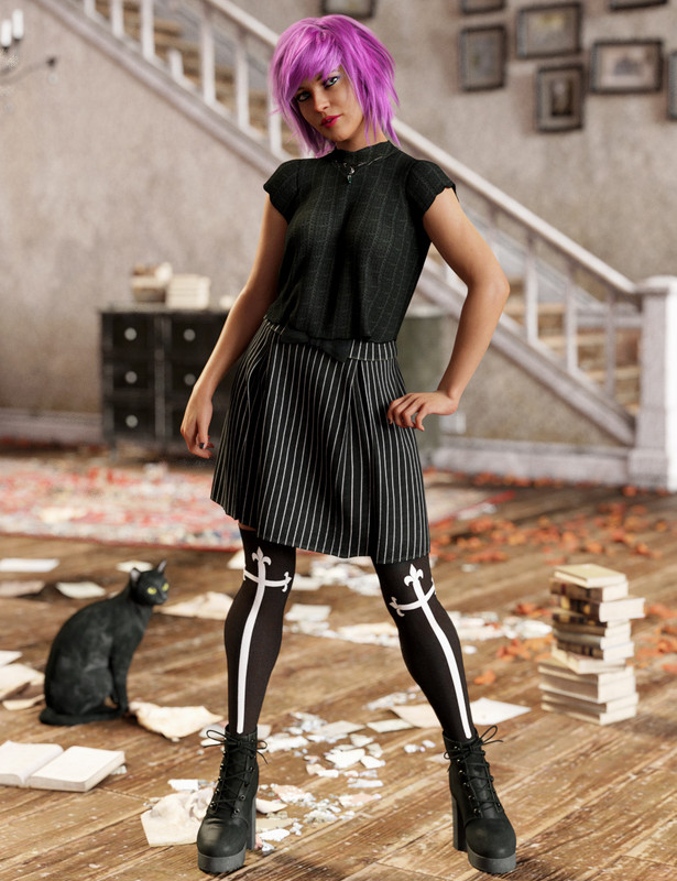 dForce Emo Style for Genesis 8 Female(s) dForce Emo Style for Genesis 8 Female(s)