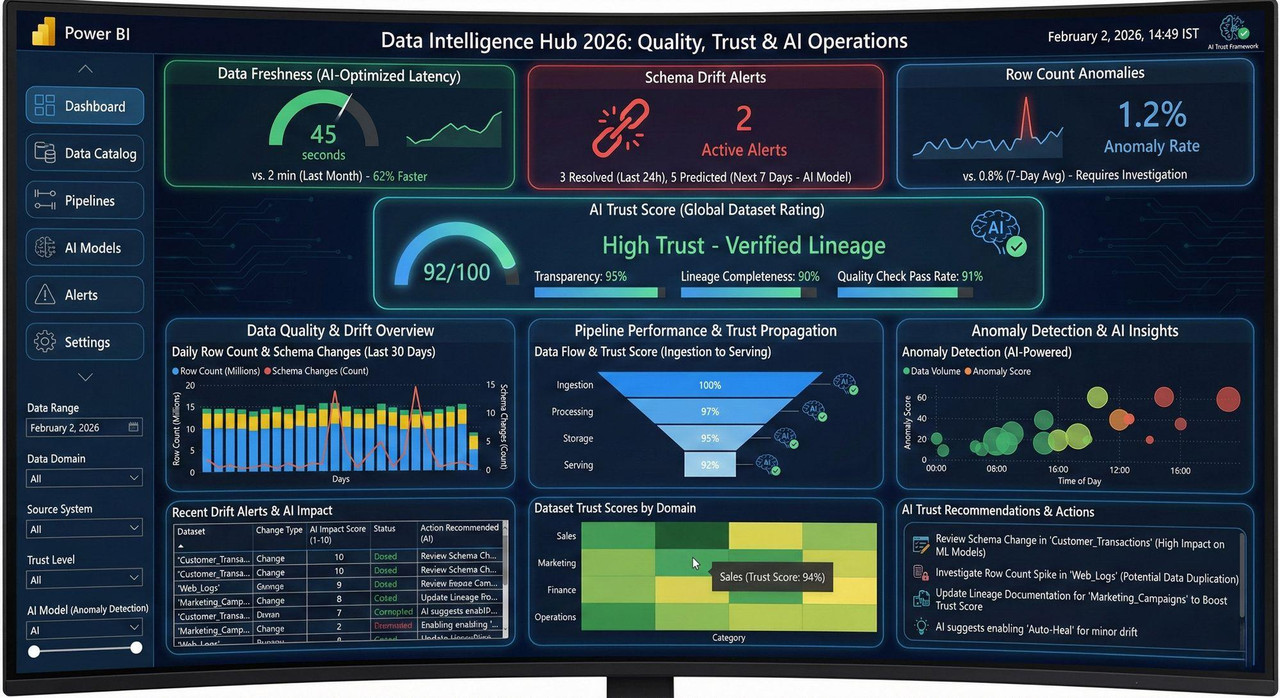 Power BI Data Quality and Governance Dashboard