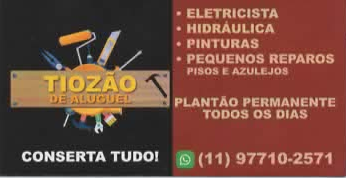 Tiozão de Aluguel - Cartão de visitas