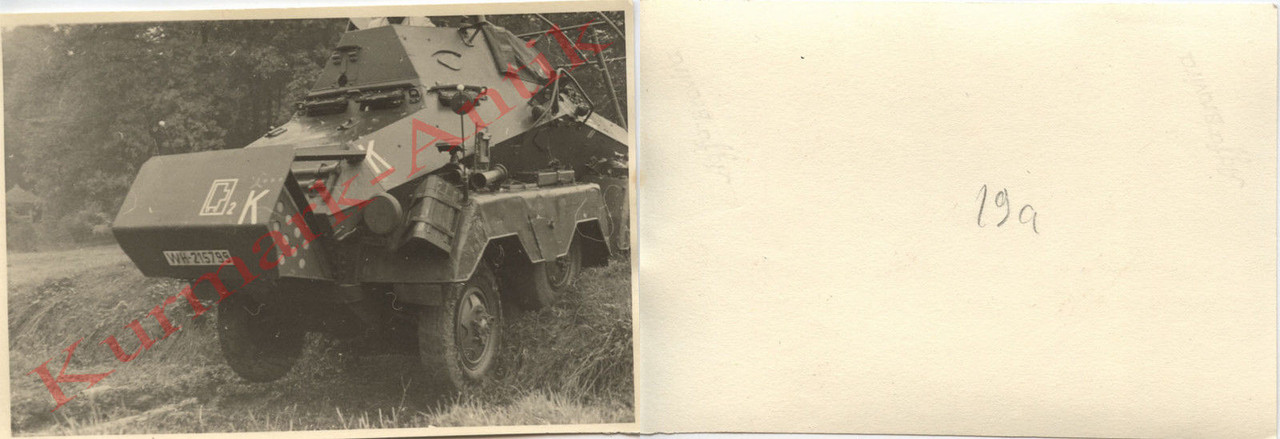 Wehrmacht Panzer Spähwagen 8 Rad Top Wappen Kenn