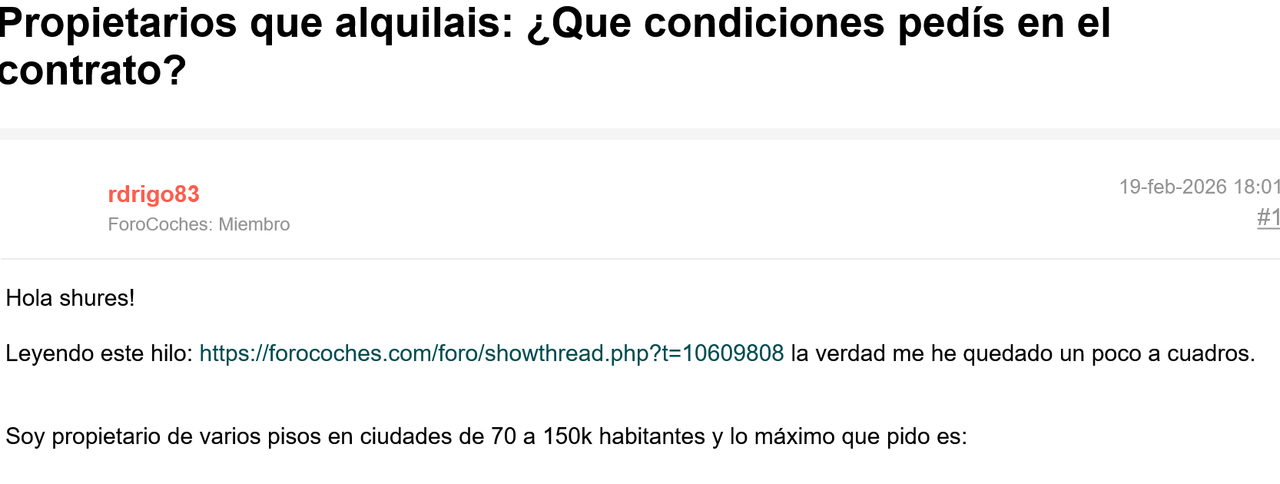 Screenshot 2026 02 26 at 01 31 32 Propietarios que alquilais Que condiciones pedís en el contrato
