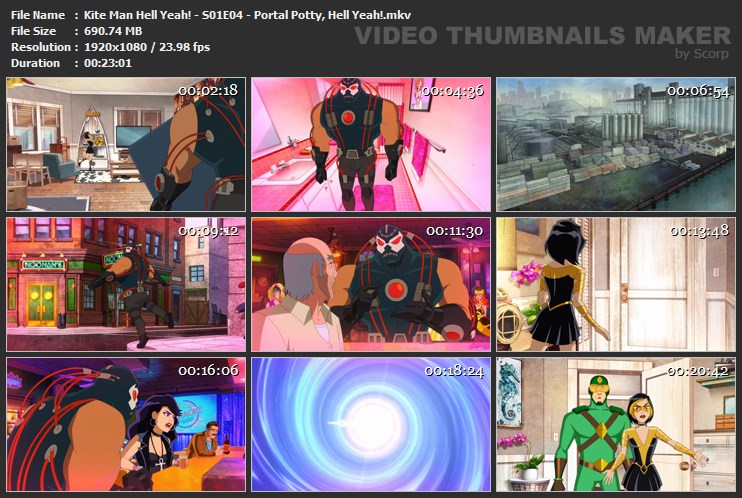 Kite Man Hell Yeah! - S01E04 - Portal Potty, Hell Yeah!.mkv