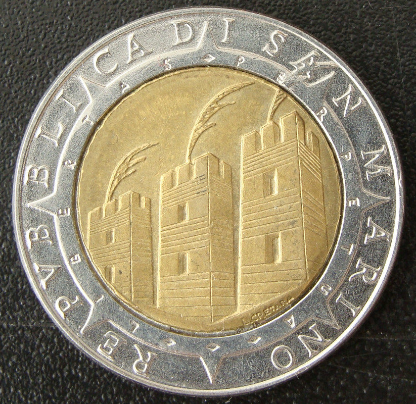 SMR. 500 Liras (1992) - anv