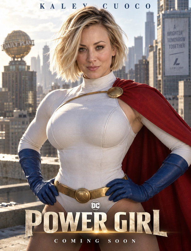 Kaley Cuoco Power Girl