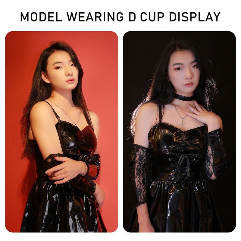 Silicone Borst Strapless Bandeau Transgender Tube Top met Kunstmatig