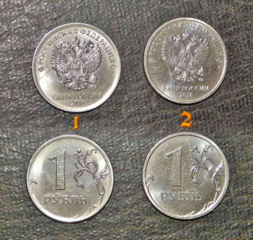1 рубль 2018 г.