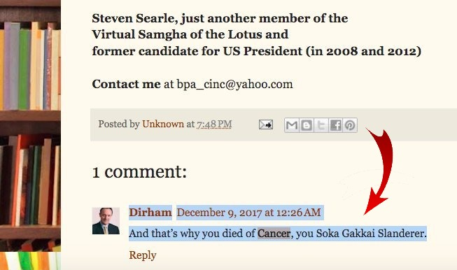 Soka Gakkai Slanderer cleanup