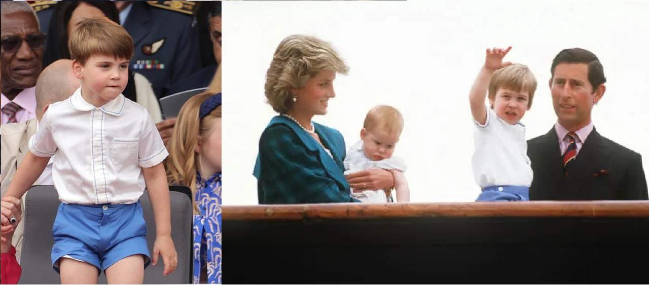 Príncipe Louis vuelve a igualar al Príncipe Guillermo con un look del pasado