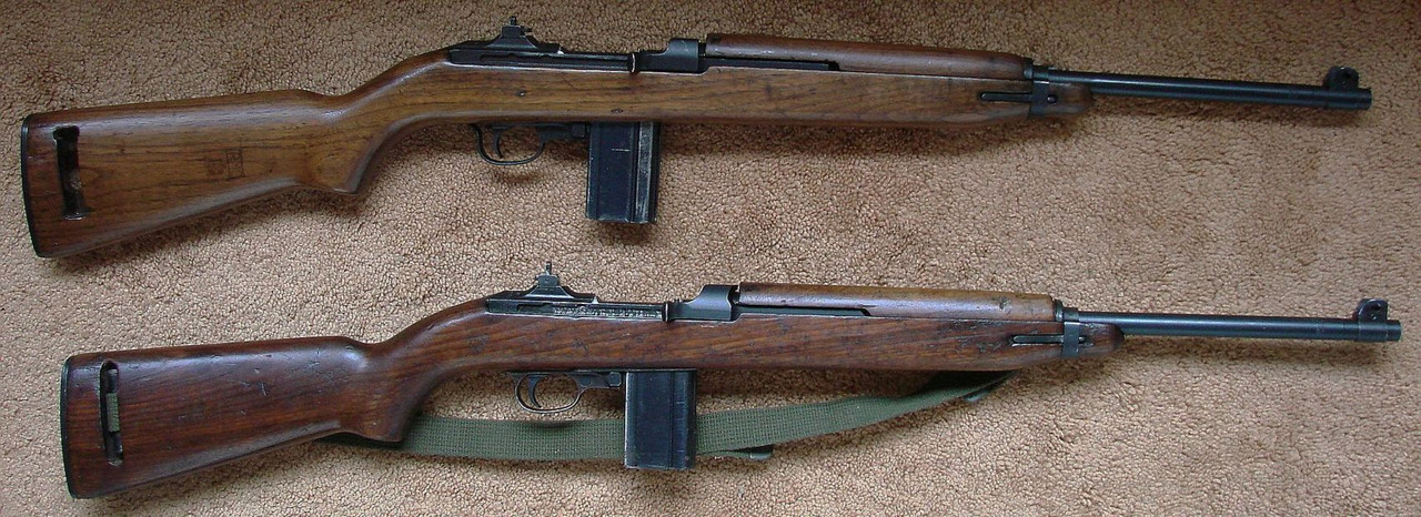 Two 1943 barrel dated Inland M1 carbines-Bavaria marked