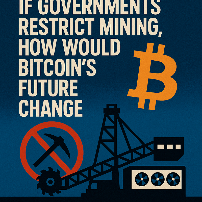 If governments restrict mining, how would Bitcoin's future change