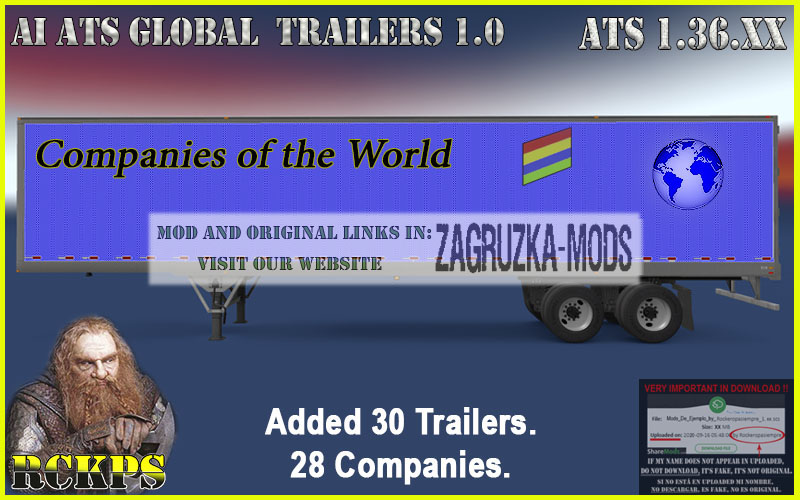 AI ATS Global Trailes Rckps 1.0 For 1.36.XX