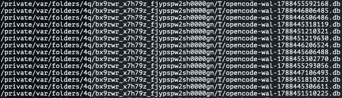 opencode wal