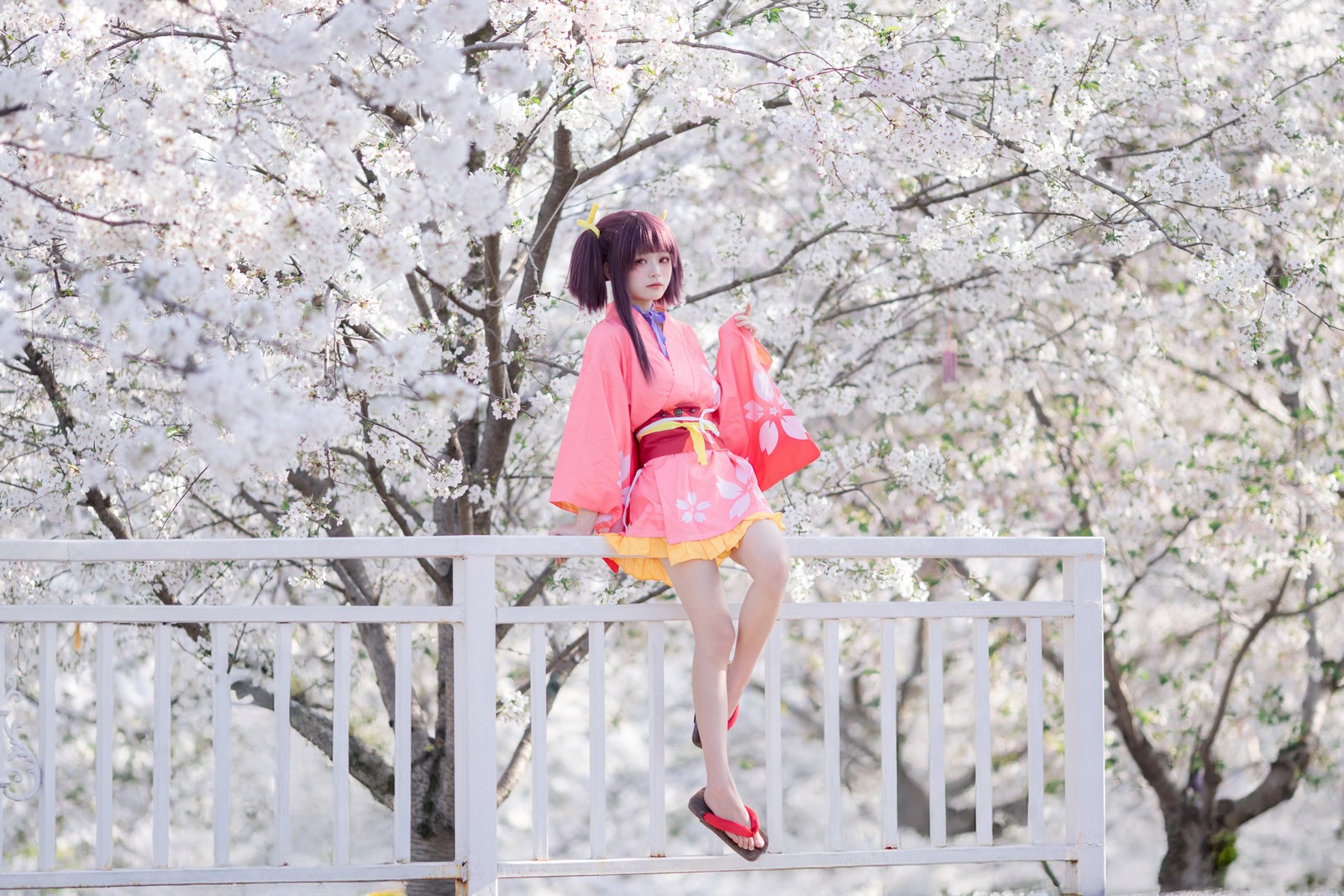 九柒喵 – 甲铁城的卡巴内瑞 无名和服 COS（34P-145M）和风主题高质写真插图1