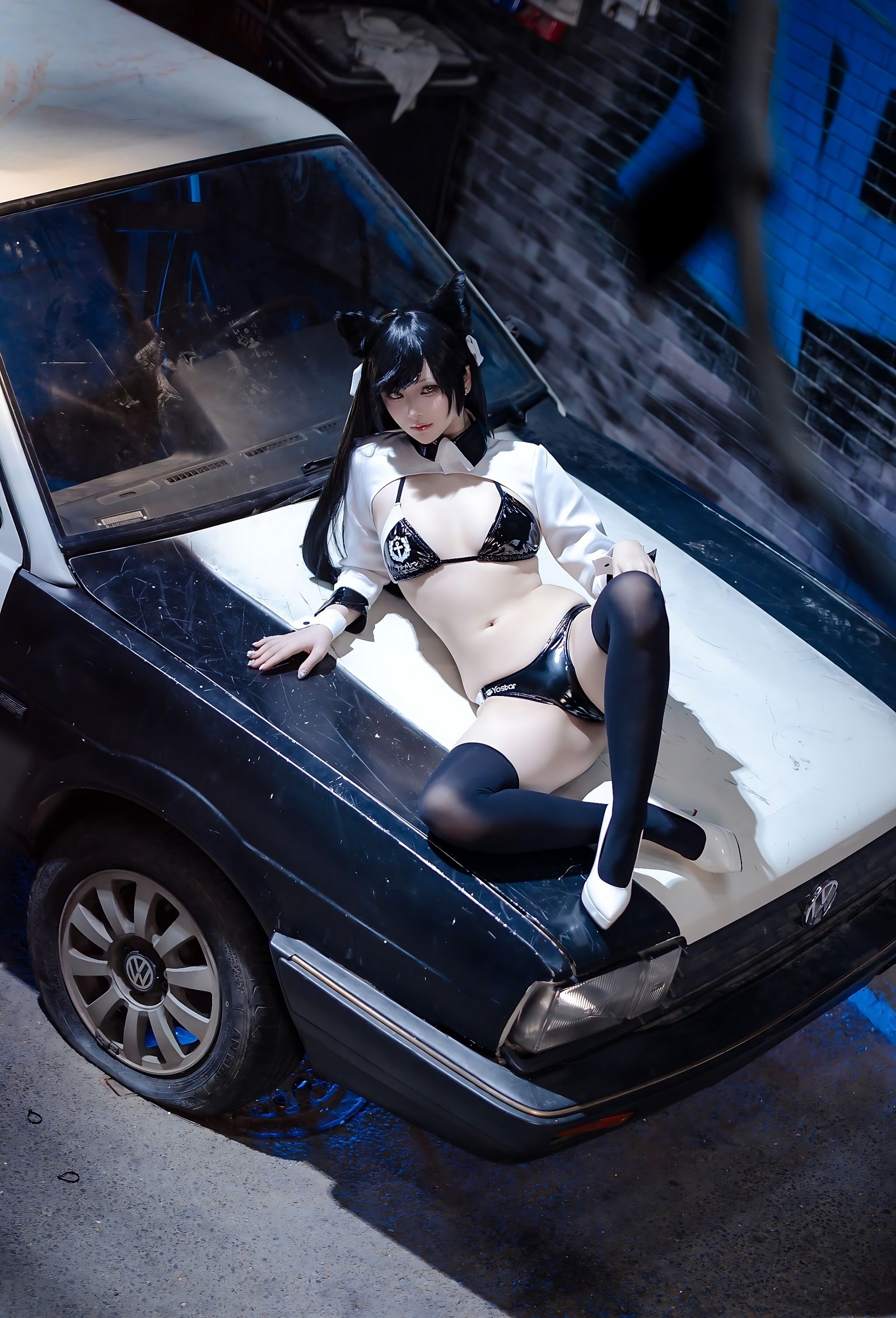 屿鱼 Yuyu 碧蓝航线 爱宕 赛车服 Cosplay 写真图集（114P｜142MB）插图9