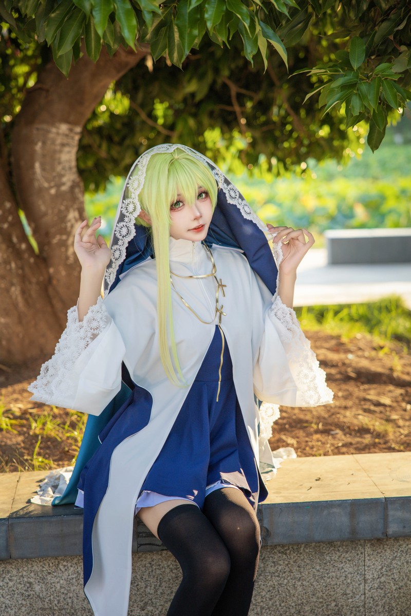 艾西Aiwest 白圣女塞西莉亚Cosplay写真图集 高清美图合集 24P (121.1M)插图2