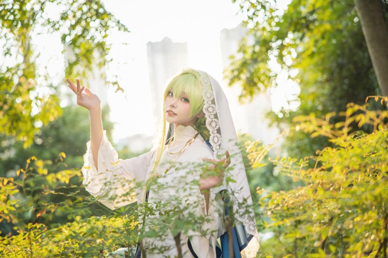 艾西Aiwest 白圣女塞西莉亚Cosplay写真图集 高清美图合集 24P (121.1M)插图4