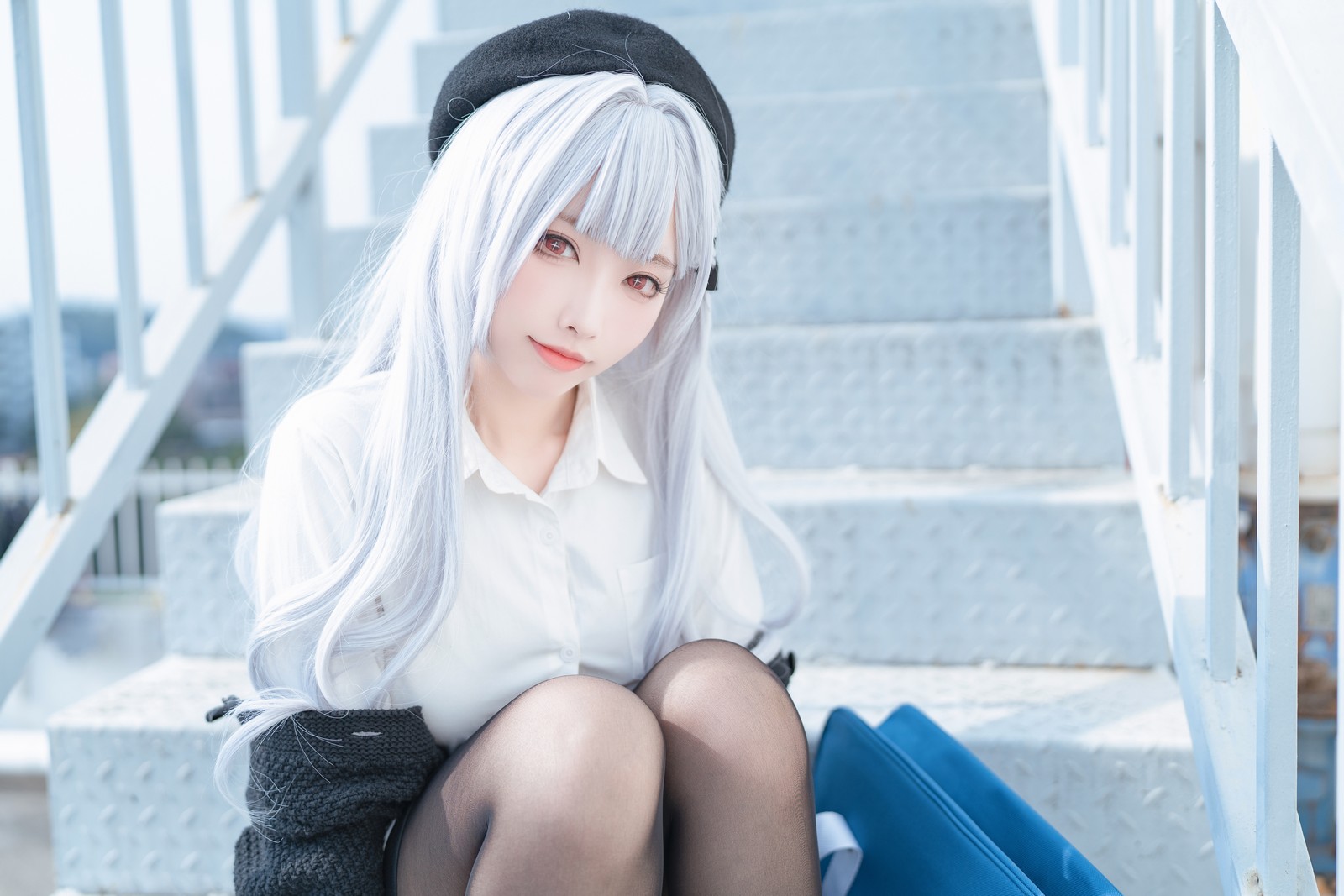 宮本桜 碧蓝航线 斯库拉 JK 制服写真｜校园风 Cosplay 图集（21P｜428MB）插图2