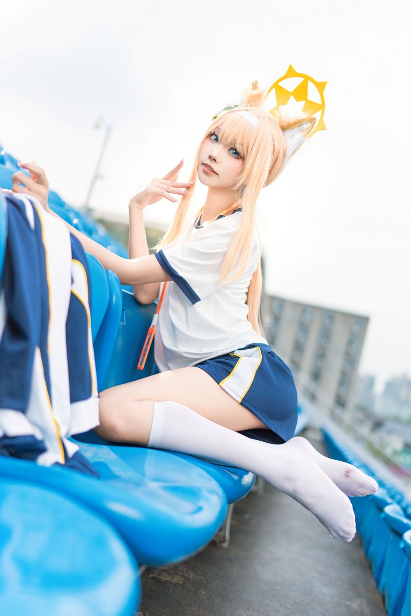 艾西Aiwest 碧蓝档案伊落玛丽体操服Cosplay写真图集 高清美图 44P (178MB)插图7